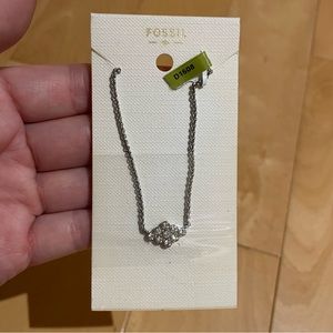 NWT fossil “shot of glitz” necklace